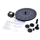Floating Solar Powered Garden Water Pump Fountain Pond For Bird Bath Tank LJ