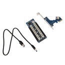 PCI-E To Dual PCI Riser Card Extender Desktop PCI Express Expansion Adapter A
