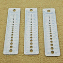 Plastic Knitting Needle Size Gauge Ruler Weaving Sweater 16 *4 Tools- Inche D4D6