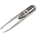 Makeup LED light removal Eyelash eyebrow hair tweezers V7B2