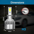 2pcs LED headlight bulb 72W 7600LM LED headlight conversion kit - 6000K Xen