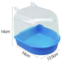 1Pc Plastic Bird Water Bath Box Bathtub Parrot For Parakeet Lovebird Finch  D4B4