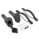 2pcs Durable Kayak Carry Handle & 2pcs Boat Fishing Rod Pole Holder with Cover