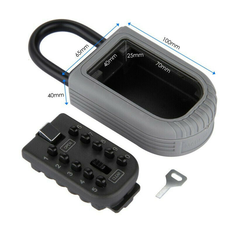 Outdoor Key Lock Box Wall Mounted Combination Key Safe Storage Lock Box Lar G6Z3