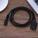 2 Pin Extend Extension Cable Wire for Baofeng Earpiece Headset Speaker Mic Radio