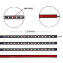 4x 18LED RGB Car Interior Floor Lamp Atmosphere Light Strip Sound Remote Contr3c