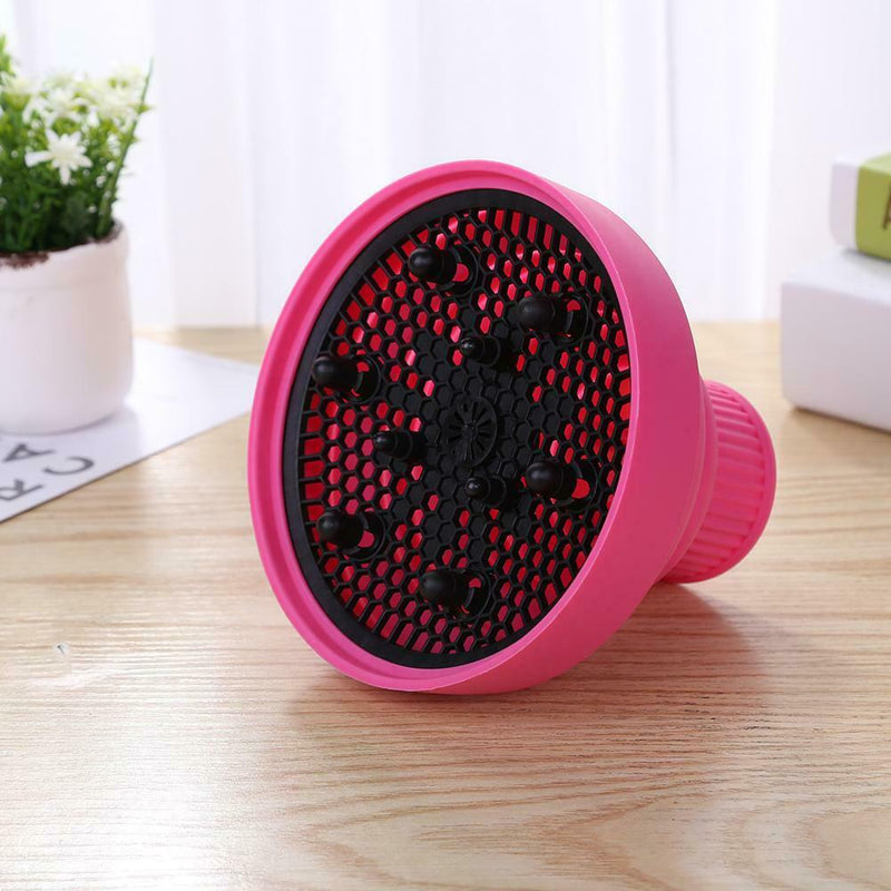 Hairdryer Diffuser Silicone Cover Foldable Hair Dryer Hair Care (Pink) SN9F