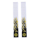 12Pcs White & Black Arrow Wraps For Fletching Carbon Fiberglass Arrow ME