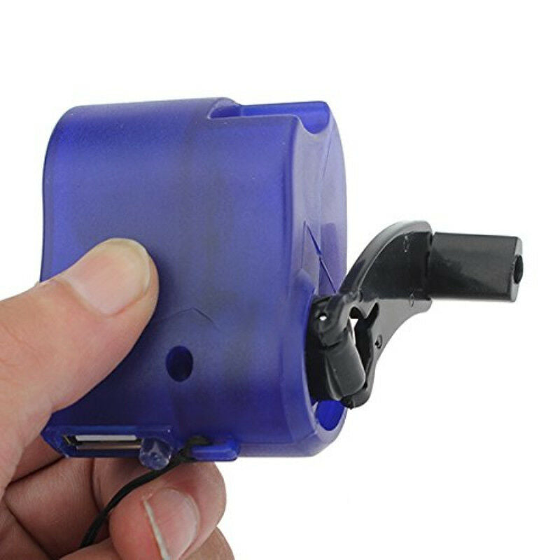 Portable Hand Crank Wind Up USB Cell Phone Emergency Charger For Camping Hiking