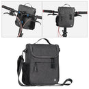 Cycling Bags Bicycle Handlebar Bag Bike Front Tube Basket Rear Pannier Gray