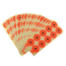 500pcs Shooting Paper Target Florescent Orange Adhesive Target Stickers 5cm
