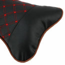 2 Pcs Leather PP Cotton Car Headrest Neck Pillow Auto Seat Cover Head Neck  Q2T5