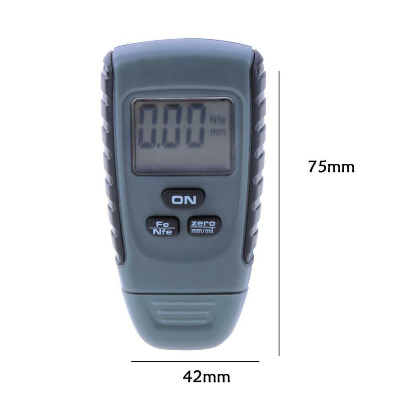 RM660 Digital Paint Coating Thickness Gauge Fe/NFe 0-1.25mm Meter Auto Tester