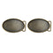 2x Rodeo Western Rectangular Belt Buckle
