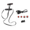 Wireless Bluetooth Earphone Headphone Magnet Design for Sport black