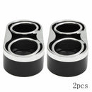 2x Water Cup Slot Non-Slip Carbon Fiber Look Mat Accessories Black Car Auto