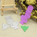 Girl Cat DIY Metal Cutting Dies Stencils Scrapbooking Embossing Craft