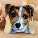 Novelty Dog DIY Latch Hook Kits Cushion Pillow Mat Rug DIY Crafts 43 x 43cm