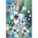 5D DIY Full Drill Diamond Painting White Flowers Cross Stitch Embroidery