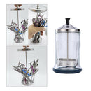 Disinfectant Jar Container Sanitizer Jar for Barber Scissors Nipper Manicure