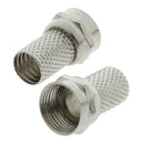 10Pcs 75-5 F Connector Screw On Type For RG6 Satellite TV Antenna Coax Cabl OZ