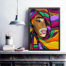 5D DIY Full Drill Diamond Painting Abstract Face Cross Stitch Embroidery