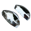 2Pcs Carbon Fiber Style Abs Plastic Side Rearview Mirror Cap Cover Trim For