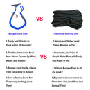 4 Pack Bungee Stretching Dock Line 4 FT Mooring Rope for Boat Pontoon Docks