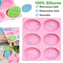 6 Cavity Honey Bee Silicone Soap Mold Candle Mold Craft DIY Mould DIY Handm W7T9