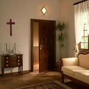 Wall Cross Home Decor Hanging Ornament Christian Solid Wood 32cm Craft Blessing