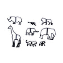 8pcs/set Cookie Cutter Plastic Animals Fondant Biscuit Mold Cutter Cake Mold OZ