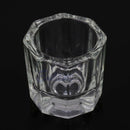 Nail Art Acrylic Crystal Glass Dappen Dish Bowl Cup Clear Nail Tools with Lid