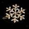 Large Snowflake Barrette Clip Hairpin Wedding Charm Enamel Hair Accessories