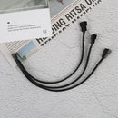 Y-Splitter Sleeved 4-Pin To 2x 3-Pin/4-Pin PWM Connector Fan Extension Adapt Ew