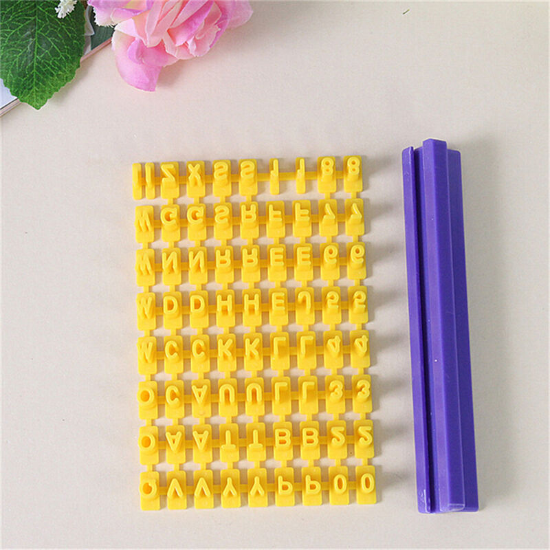 1 Set Alphabet Number Letter Biscuit Fondant Cake Cookie Stamp Impress Emboss â„–[