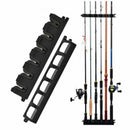 Fishing Rod Rack Fishing Vertical Rack Fishing Pole Holder Rod Holders WallB Hn