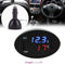 3in1 Car Digital LED Thermometer Dual USB Charger Cigarette Voltmeter 12V/24V