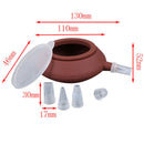 Bakery Silicone Cake Muffin Pot 4 Nozzles Set for Kitchen Cake Bakeware Tools 3C