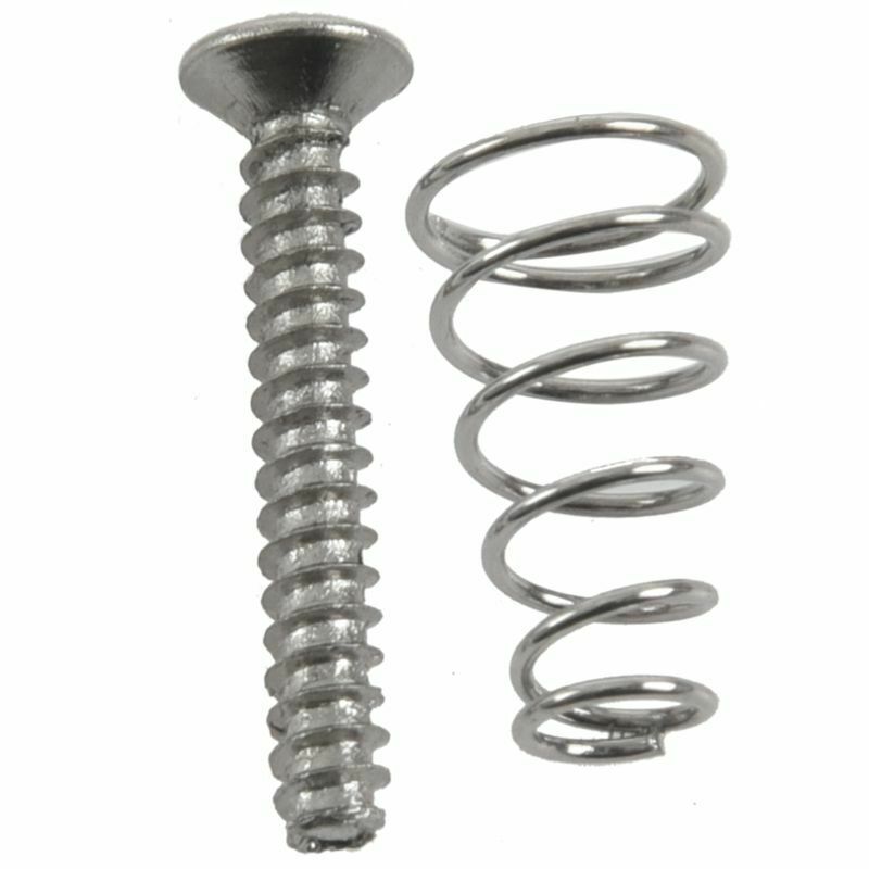 50pcs Chrome Single Coil Pickup Screws & Adjust Height Springs For Fender G