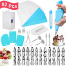 Pastry Nozzles/Converter Pastry Bag 82Pcs/Set Confectionery Nozzle Baking To Gw