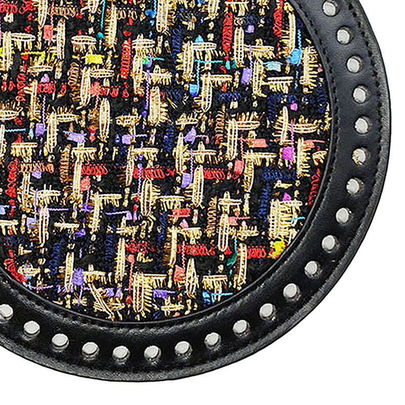 Round Crochet Bag Bottom Shaper Pad Insert Base for Purse Making Black+Mixed