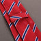 New Red blue stripes Silk Tie Jacquard Woven Classic Necktie Men's Tie #gib