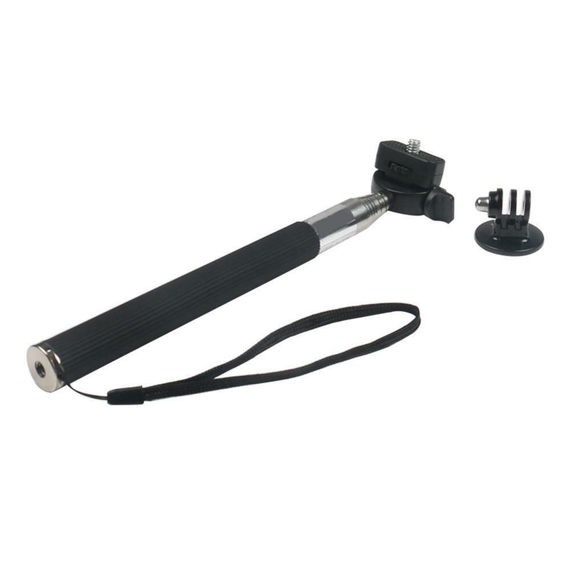 Adjustable Remote Shutter Handheld Selfie Stick Monopod+Adapter for Gopro Cam