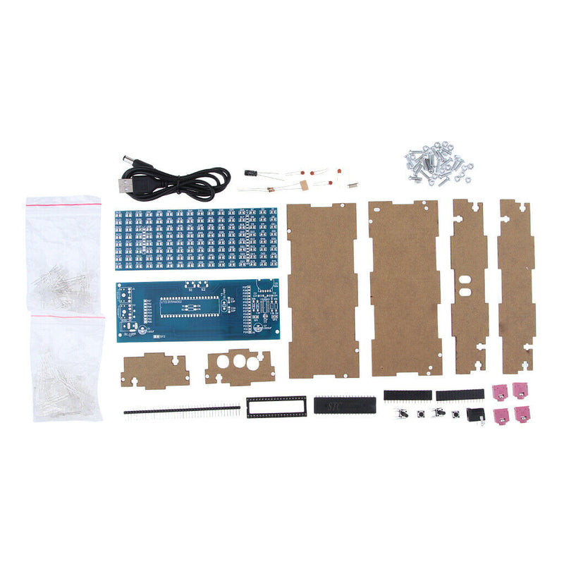 RGB 8*16 Audio LED Level Meter Display Spectrum Analyzer MP3 Amp DIY