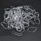 Fashion Ponytail Holder 200PCS Transparent Hair Tie Band Elastic Rubber Women