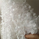1 Yard White Trimming Lace Ruffle Frilly Ribbon Edging Pleated DIY Sewing Craft