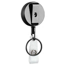2pcs Heavy Duty Retractable Reel ID Badge Key Card Holder Keychain For Lanyards