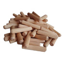300x Wooden Dowel Rods Unfinished Hardwood Stick For Craft Woodworking Craft