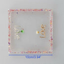 8 Pcs Diy Coaster Silicone Mold, Include 4 Pcs Square, 4 Pcs Hexagon,Bottom U6P3