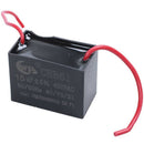 CBB61 15uF AC 450V Rectangle Dual Wire Motor Running Capacitor Black H1Y9
